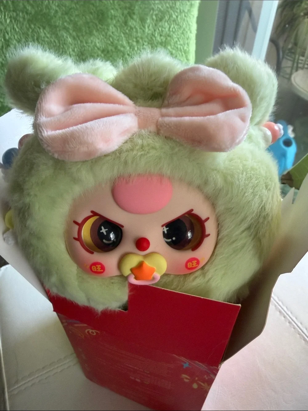 Good Luck Bag Plush Toy – Red & Yellow